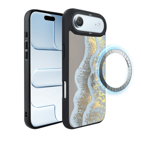 Etui do iPhone Air IBIZU DropGuard Matt z MagSafe, RIVIERA, Reflect, Złote wybrzeże (2)