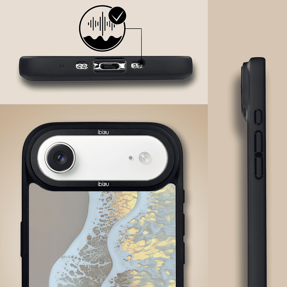 Etui do iPhone Air IBIZU DropGuard Matt z MagSafe, RIVIERA, Reflect, Złote wybrzeże (7)