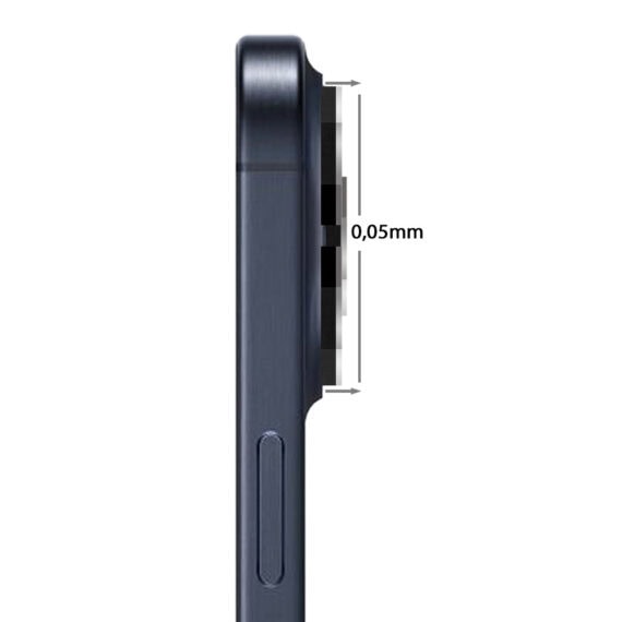 Metalowa osłona obiektywów szkło na aparat iPhone 17Pro czarny-4