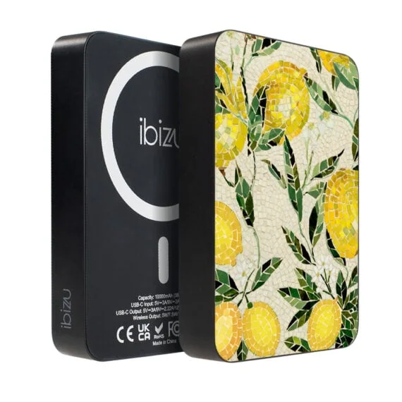 Powerbank IBIZU MagPower 10k do iPhone z MagSafe, solidny, aluminiowy, 10 000 mAh, Cytrynowe gaje2