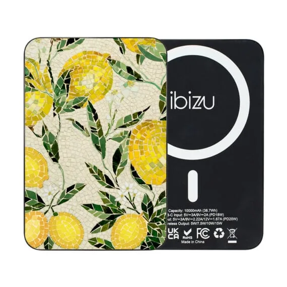 Powerbank IBIZU MagPower 10k do iPhone z MagSafe, solidny, aluminiowy, 10 000 mAh, Cytrynowe gaje3