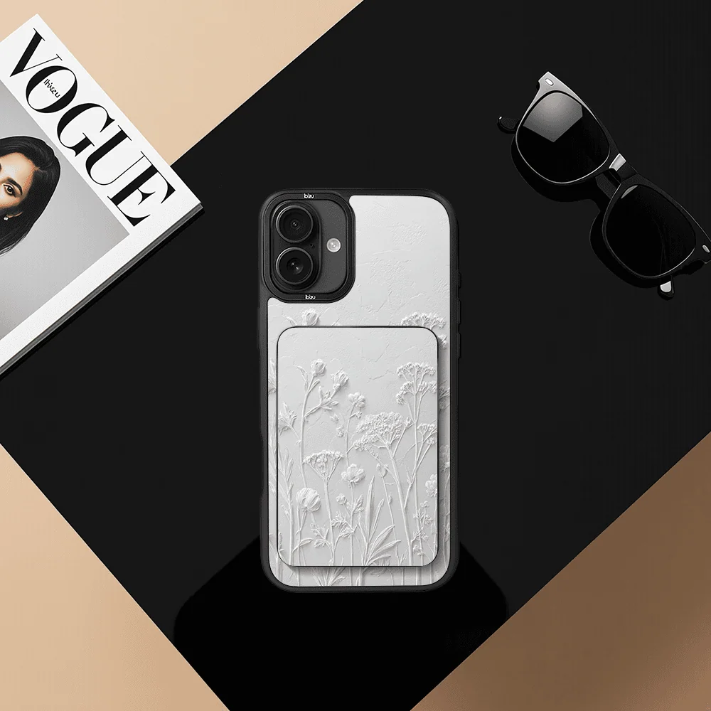Zestaw IBIZU do iPhone 17 etui i powerbank, Relief Garden, Suszone kwiaty polne (2)