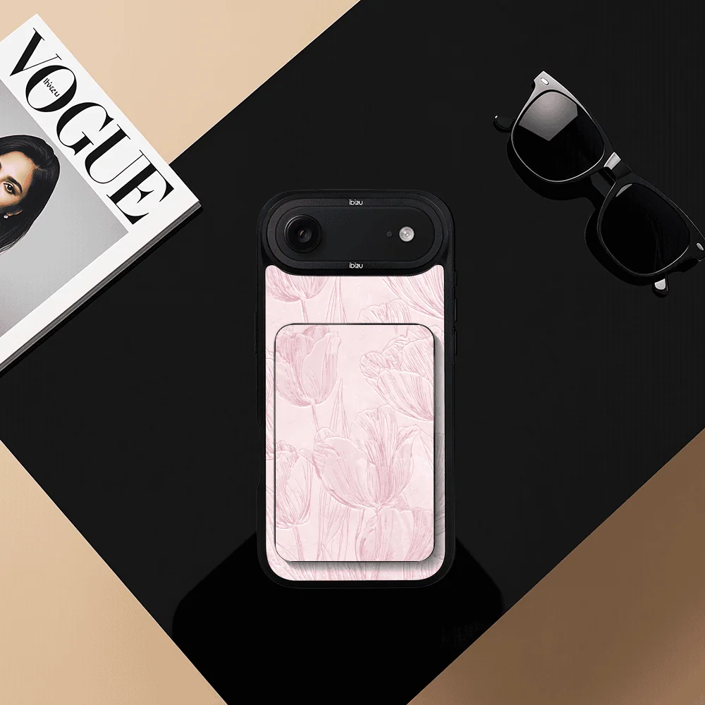 Zestaw IBIZU do iPhone Air etui i powerbank, Relief Garden, Tulipanowy fresk (3)