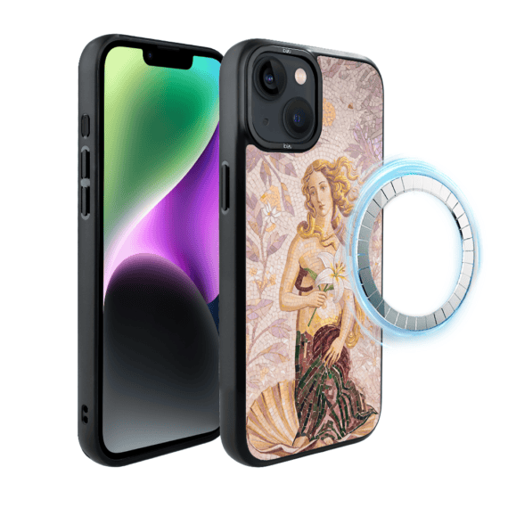 Etui do iPhone 14 IBIZU DropGuard Matt z MagSafe, RIVIERA, Modern Classics, Narodziny Wenus (2)