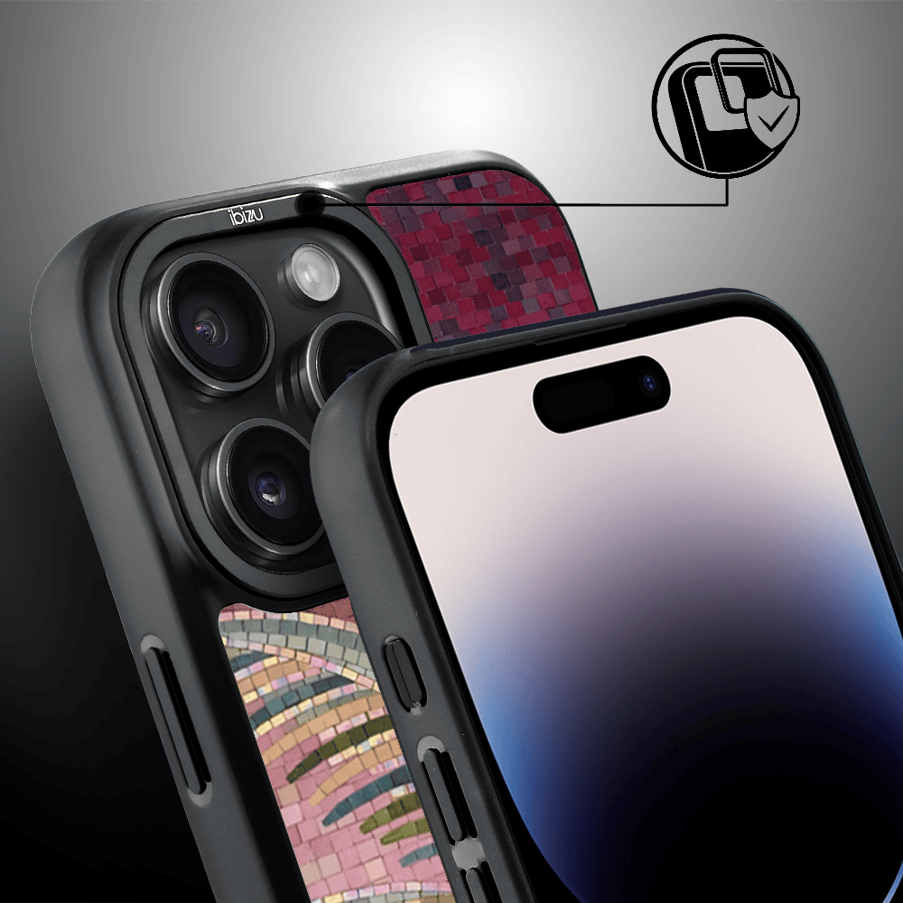 Etui do iPhone 14 Pro Max IBIZU DropGuard Matt z MagSafe, RIVIERA, Modern Classics, Kalabryjska Palma (8)