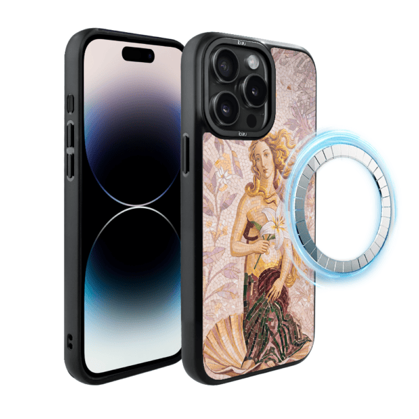Etui do iPhone 14 Pro Max IBIZU DropGuard Matt z MagSafe, RIVIERA, Modern Classics, Narodziny Wenus