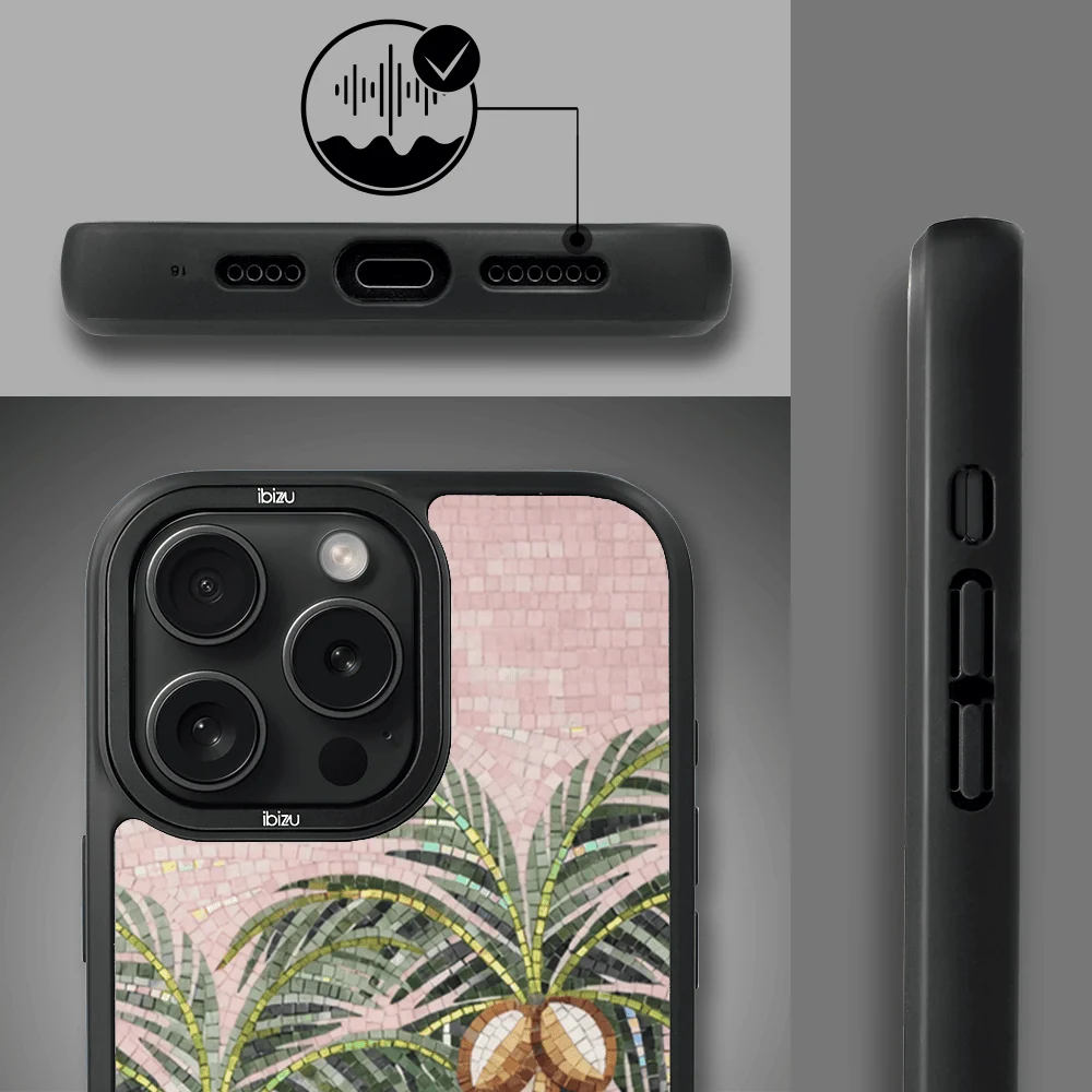 Etui do iPhone 14 Pro Max IBIZU DropGuard Matt z MagSafe, RIVIERA, Modern Classics, Sycylijska palma (1)