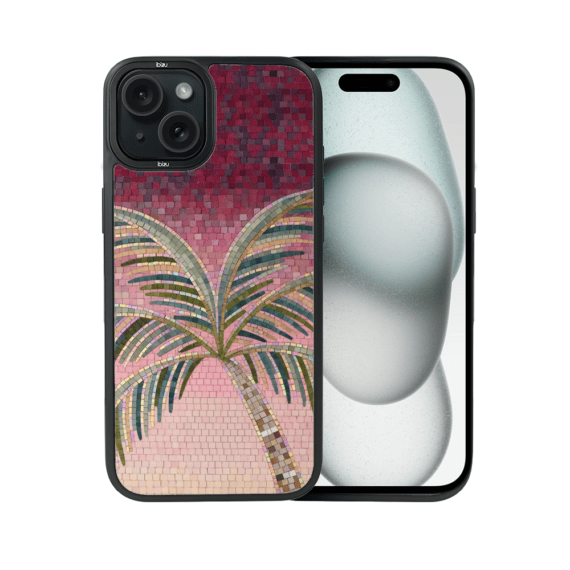 Etui do iPhone 15 IBIZU DropGuard Matt z MagSafe, RIVIERA, Modern Classics, Kalabryjska Palma (3)