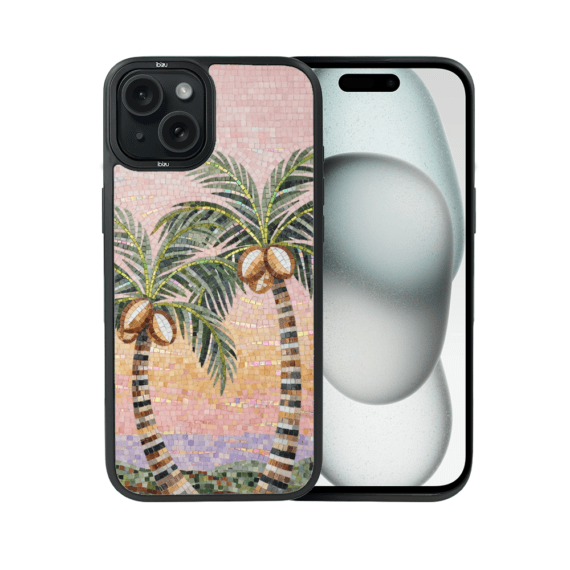 Etui do iPhone 15 IBIZU DropGuard Matt z MagSafe, RIVIERA, Modern Classics, Sycylijska palma (4)