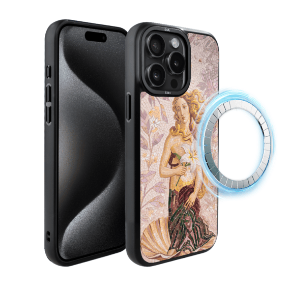 Etui do iPhone 15 Pro Max IBIZU DropGuard Matt z MagSafe, RIVIERA, Modern Classics, Narodziny Wenus (4)