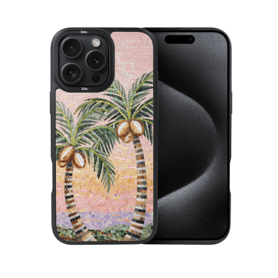 Etui do iPhone 15 Pro Max IBIZU DropGuard Matt z MagSafe, RIVIERA, Modern Classics, Sycylijska palma (4)