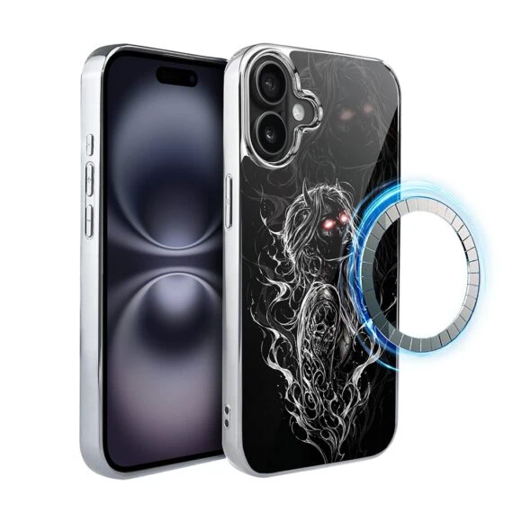 Etui do iPhone 16, Elite Glass z MagSafe, szklany tył, Nocturne, Lilith1
