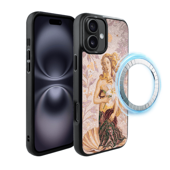 Etui do iPhone 16 IBIZU DropGuard Matt z MagSafe, RIVIERA, Modern Classics, Narodziny Wenus (2)