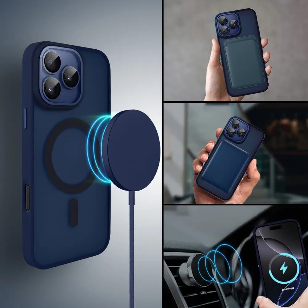 Etui do iPhone 16 Pro Color Flush z Magsafe, z osłoną aparatu, granatowy (9)