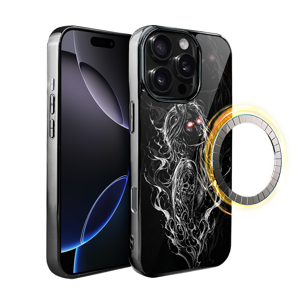 Etui do iPhone 16 Pro, Elite Glass z MagSafe, szklany tył, Nocturne, Lilith