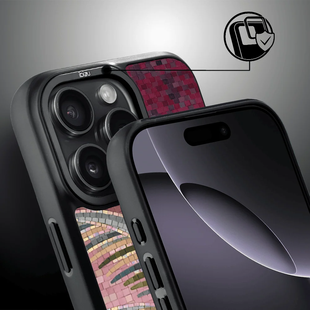 Etui do iPhone 16 Pro Max IBIZU DropGuard Matt z MagSafe, RIVIERA, Modern Classics, Kalabryjska Palma (7)