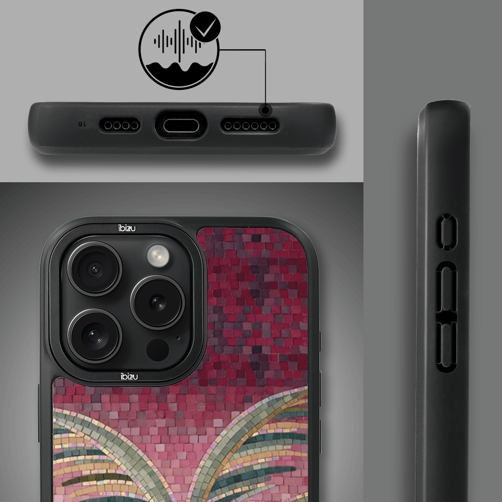 Etui do iPhone 16 Pro Max IBIZU DropGuard Matt z MagSafe, RIVIERA, Modern Classics, Kalabryjska Palma (8)