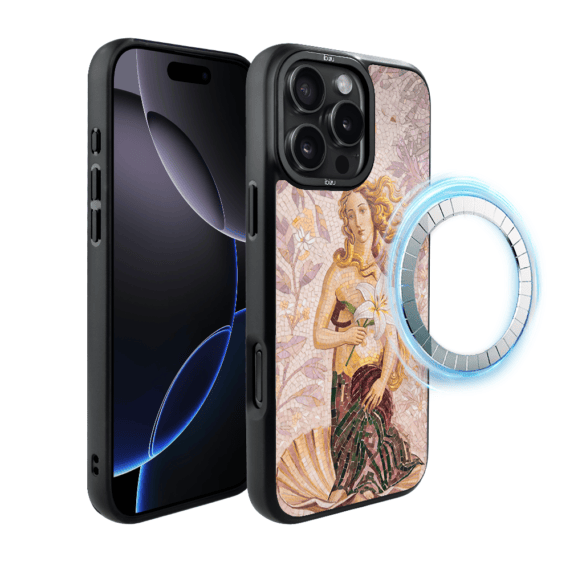 Etui do iPhone 16 Pro Max IBIZU DropGuard Matt z MagSafe, RIVIERA, Modern Classics, Narodziny Wenus (2)