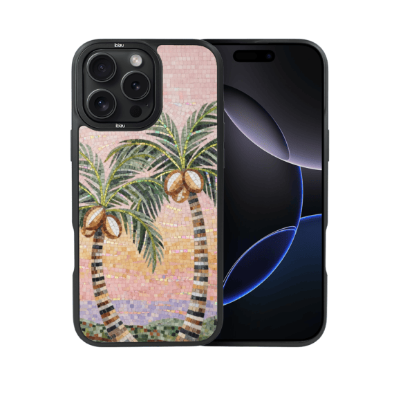 Etui do iPhone 16 Pro Max IBIZU DropGuard Matt z MagSafe, RIVIERA, Modern Classics, Sycylijska palma (4)