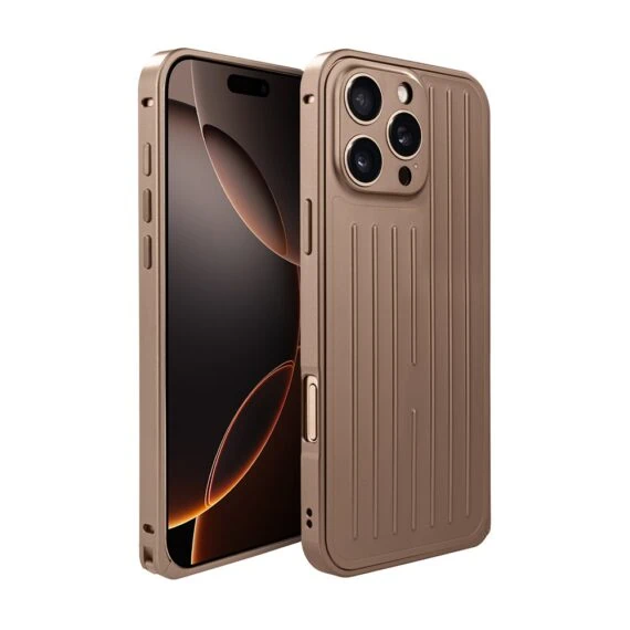 Etui do iPhone 16 Pro Max Metal Supreme, metalowa ramka i tył, pustynne (1)