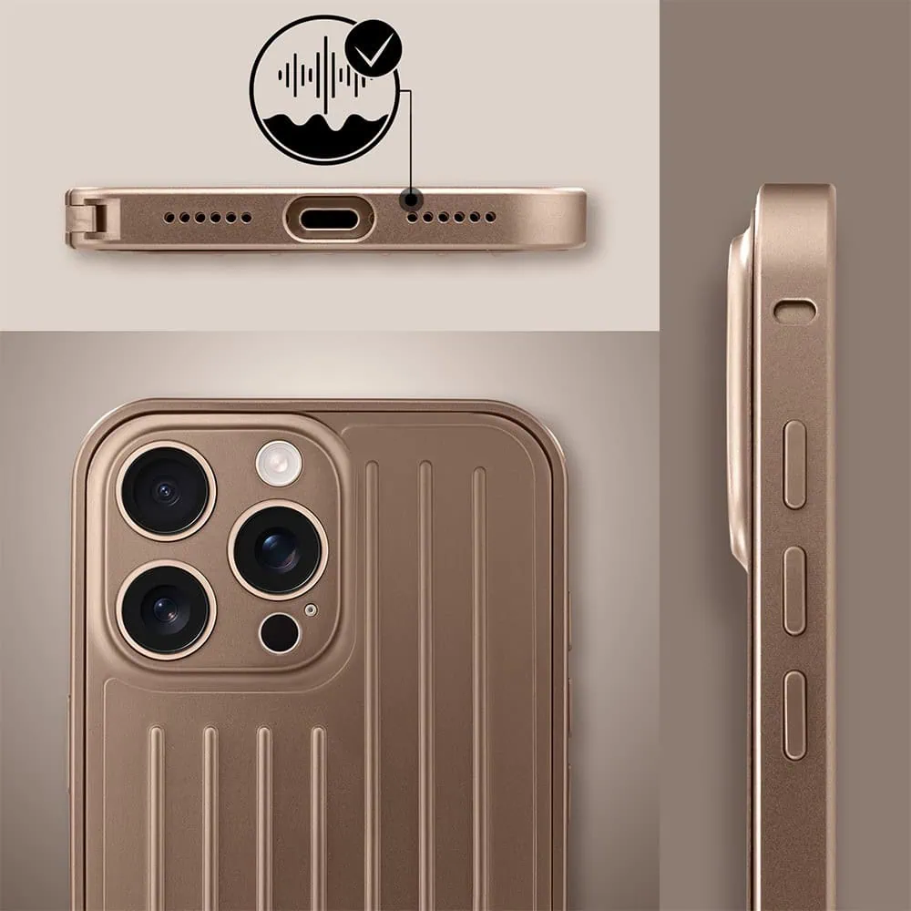 Etui do iPhone 16 Pro Max Metal Supreme, metalowa ramka i tył, pustynne (6)