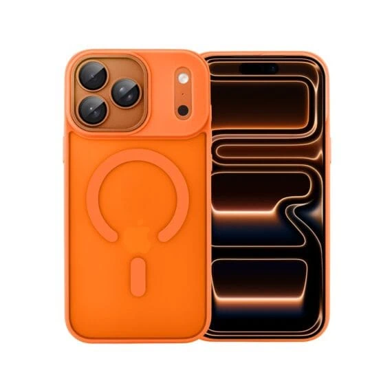 Etui do iPhone 17 Pro Color Flush z Magsafe, z osłoną aparatu, pomarańczowe (5)