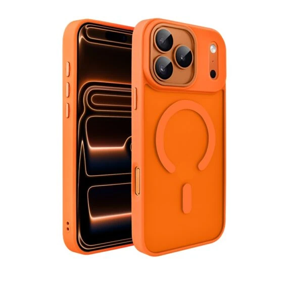 Etui do iPhone 17 Pro Color Flush z Magsafe, z osłoną aparatu, pomarańczowe (6)