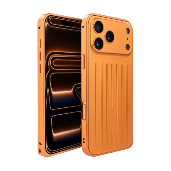 Etui do iPhone 17 Pro Max metalowe, pomarańczowe2