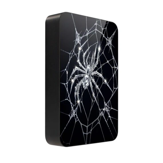 Powerbank IBIZU MagPower 10k do iPhone z MagSafe, solidny, aluminiowy, 10 000 mAh, Kryształowy pająk (9)