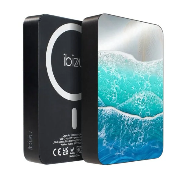 Powerbank IBIZU MagPower 10k do iPhone z MagSafe, solidny, aluminiowy, 10 000 mAh, Szafirowy Ocean (2)
