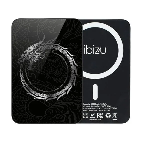 Powerbank IBIZU MagPower 10k do iPhone z MagSafe, solidny, aluminiowy, 10 000 mAh, Uroboros - smoczy krąg (3)