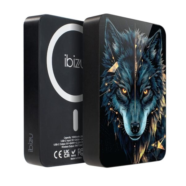 Powerbank IBIZU MagPower 10k do iPhone z MagSafe, solidny, aluminiowy, 10 000 mAh, Wilk Mocy (1)