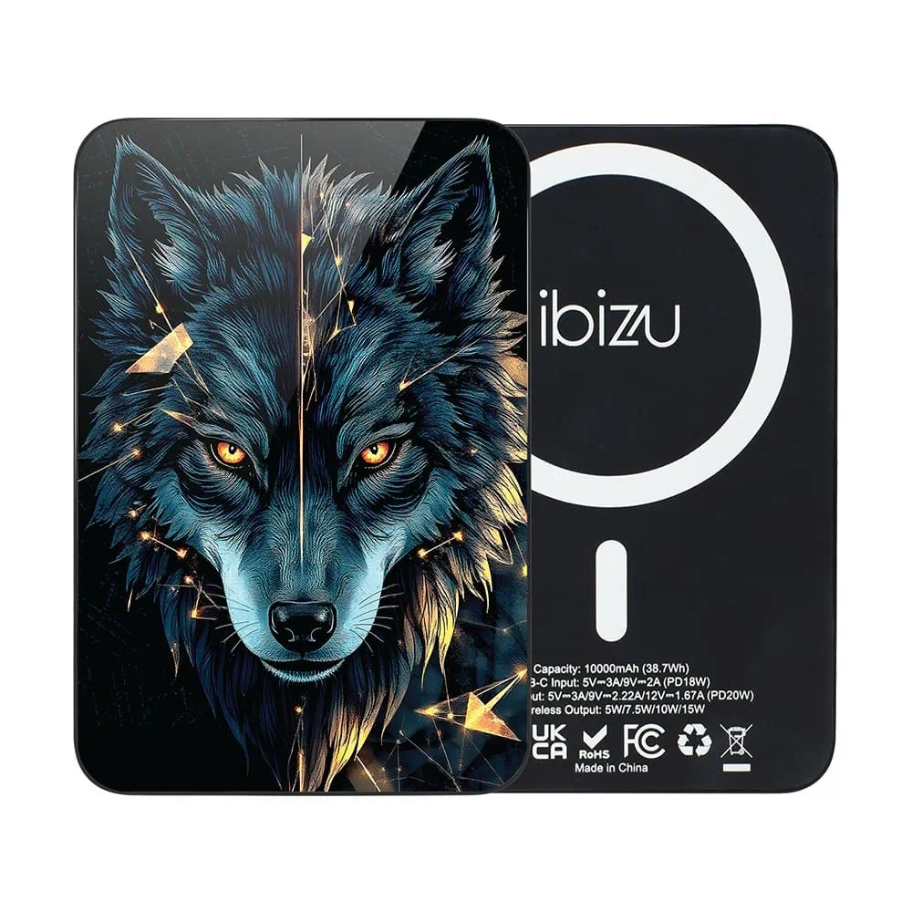 Powerbank IBIZU MagPower 10k do iPhone z MagSafe, solidny, aluminiowy, 10 000 mAh, Wilk Mocy (2)