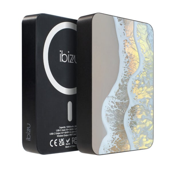 Powerbank IBIZU MagPower 10k do iPhone z MagSafe, solidny, aluminiowy, 10 000 mAh, Złote Wybrzeże (2)