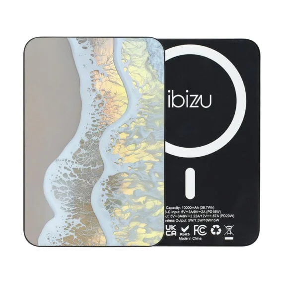 Powerbank IBIZU MagPower 10k do iPhone z MagSafe, solidny, aluminiowy, 10 000 mAh, Złote Wybrzeże (3)