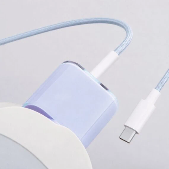 Niebieski zestaw ładowarka magnetyczna do MagSafe z ładowarką sieciową do szybkiego ładowania new (4)