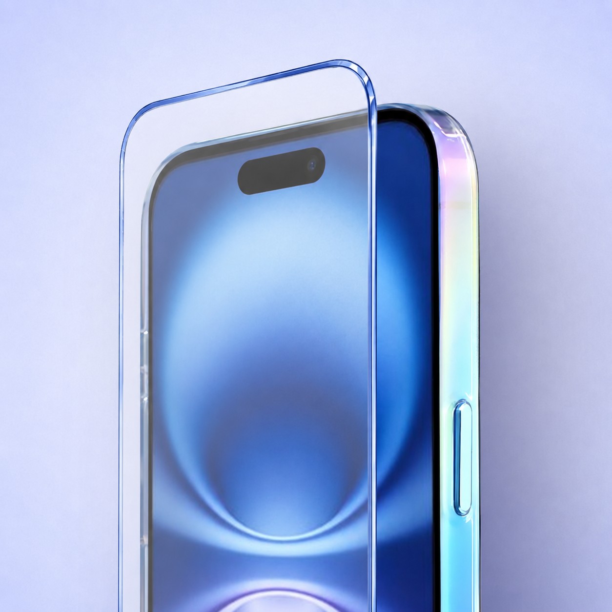 Perfect Match do iPhone 16 Plus - zestaw Glitter Crown + akcesoria, niebieski2