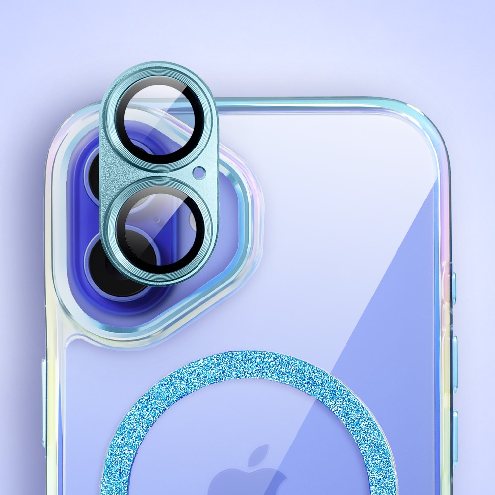 Perfect Match do iPhone 16 - zestaw Glitter Crown + akcesoria, niebieski new