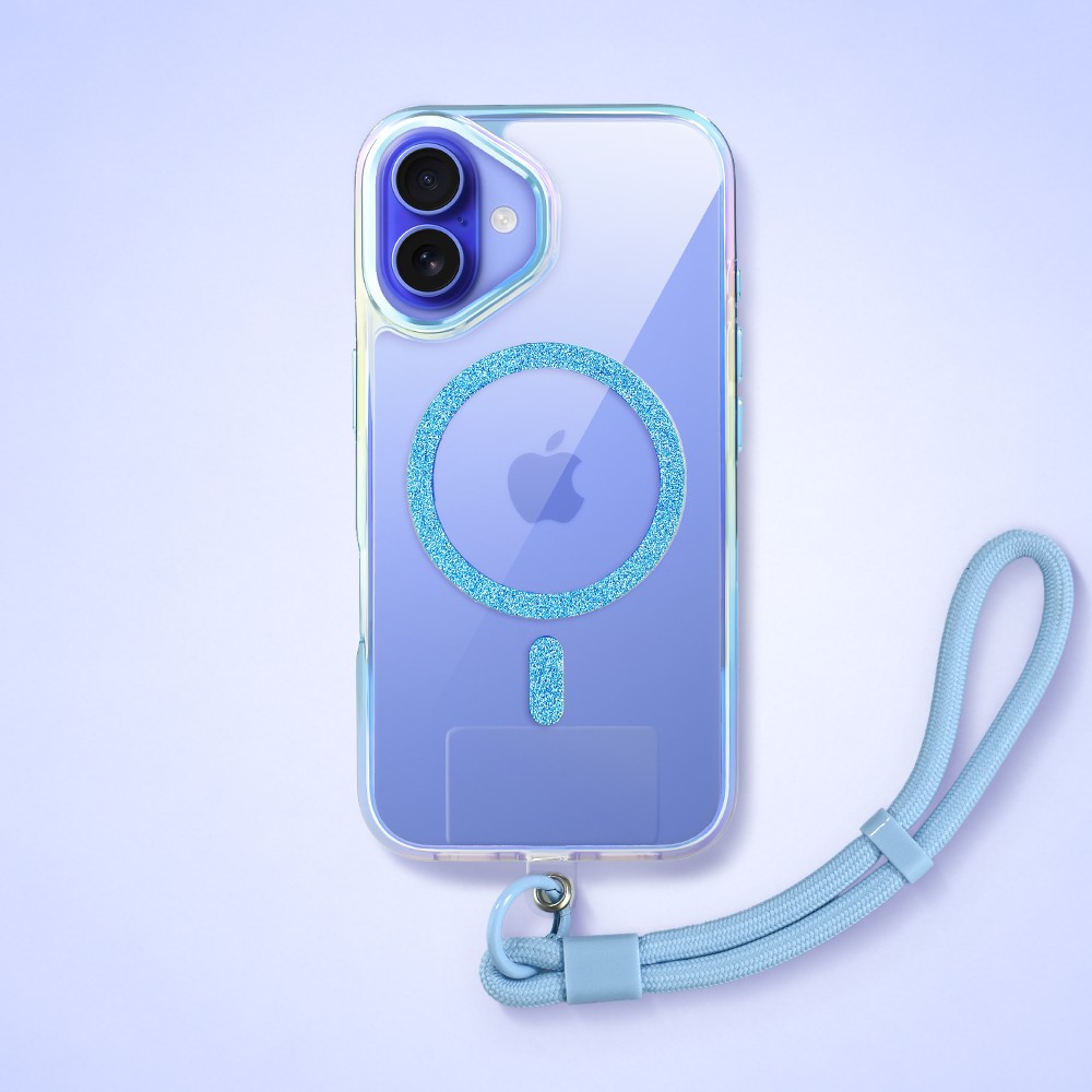 Perfect Match do iPhone 16 - zestaw Glitter Crown + akcesoria, niebieski6