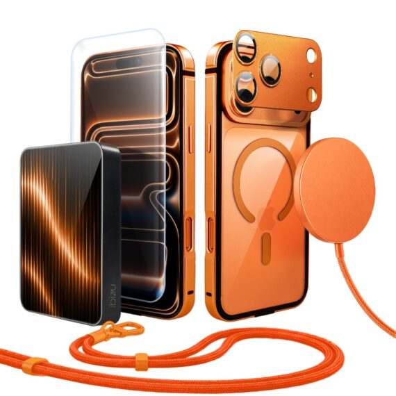 Perfect Match do iPhone 17 Pro Max - zestaw IBIZU Elite Skin + akcesoria, pomarańczowy (2)