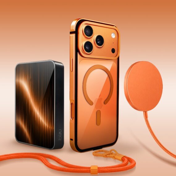 Perfect Match do iPhone 17 Pro Max - zestaw IBIZU Elite Skin + akcesoria, pomarańczowy (5)