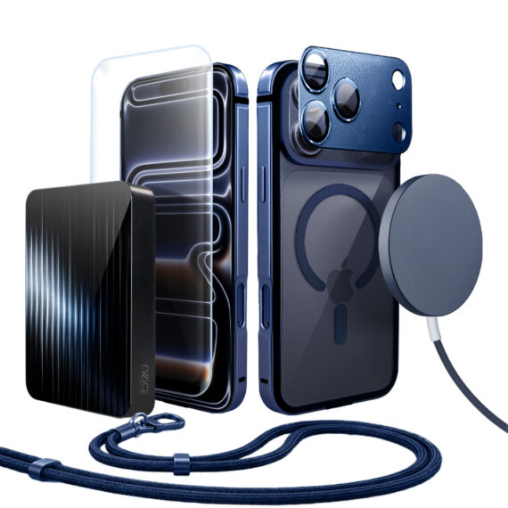 Perfect Match do iPhone 17 Pro Max - zestaw Metal Defender + akcesoria, granatowy (4)