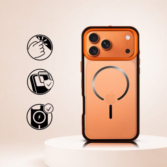 Perfect Match do iPhone 17 Pro Max - zestaw Metal Defender + akcesoria, pomarańczowy (1)