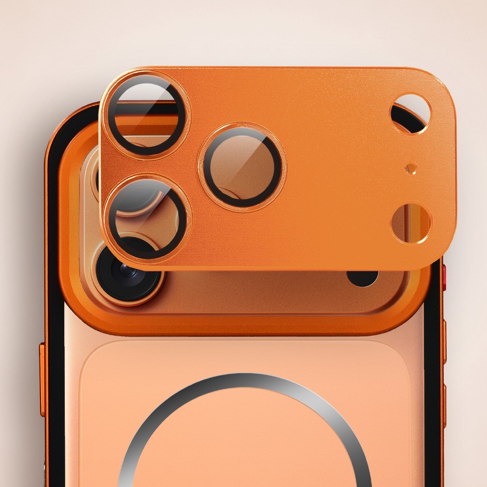Perfect Match do iPhone 17 Pro Max - zestaw Metal Defender + akcesoria, pomarańczowy (5)