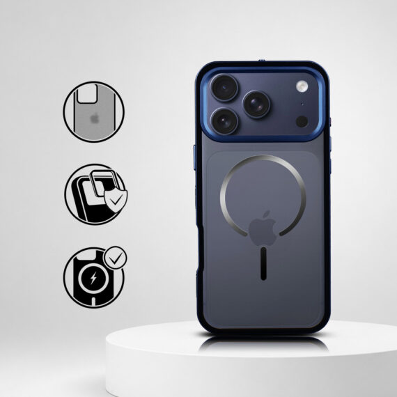 Perfect Match do iPhone 17 Pro - zestaw Metal Defender + akcesoria, granatowy (1)