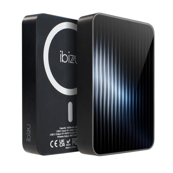 Powerbank IBIZU MagPower 10k do iPhone z MagSafe, solidny, aluminiowy, 10 000 mAh, Niebieska Aurora (2)