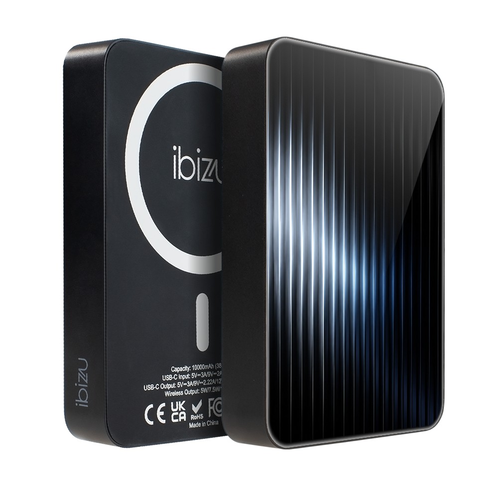 Powerbank IBIZU MagPower 10k do iPhone z MagSafe, solidny, aluminiowy, 10 000 mAh, Niebieska Aurora