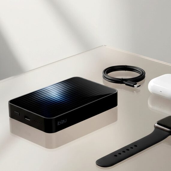 Powerbank IBIZU MagPower 10k do iPhone z MagSafe, solidny, aluminiowy, 10 000 mAh, Niebieska Aurora (9)