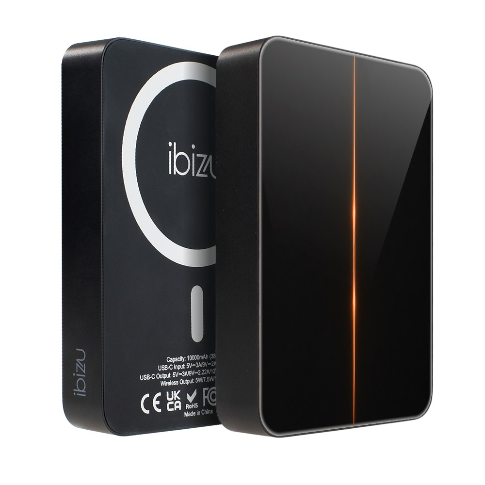 Powerbank IBIZU MagPower 10k do iPhone z MagSafe, solidny, aluminiowy, 10 000 mAh, Ognisty promień