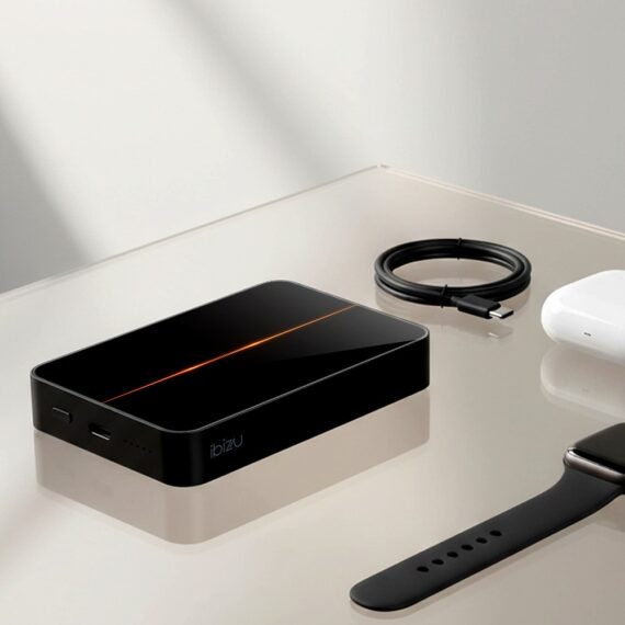 Powerbank IBIZU MagPower 10k do iPhone z MagSafe, solidny, aluminiowy, 10 000 mAh, Ognisty promień (8)